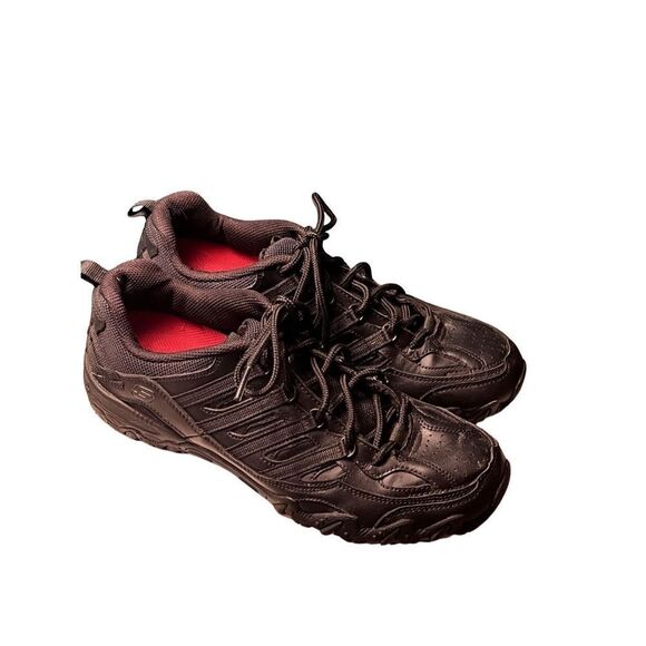 Sketchers Work Compulsions Slip Resistant Black Low Top Sneakers Women’s 8 - Picture 2 of 10